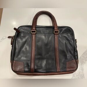 COACH F71732 Sport Calf Metropolitan Briefcase Smooth Leather Black & Brown
Bag!